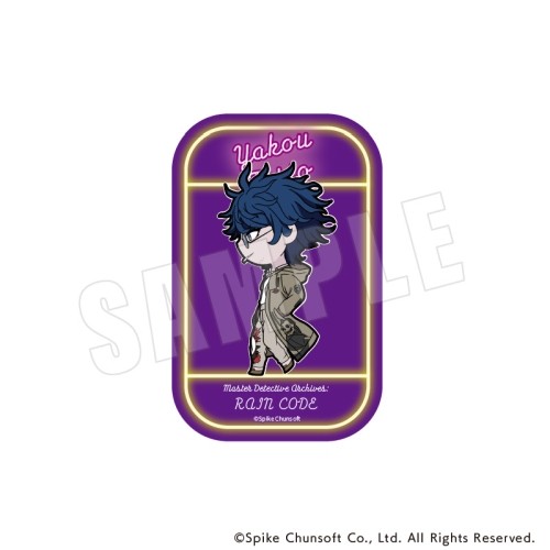 超探偵事件簿 レインコード  きゃらまーち スクエアカンバッジ  12.ヤコウ　フーリオ 12.ヤコウ　フーリオ