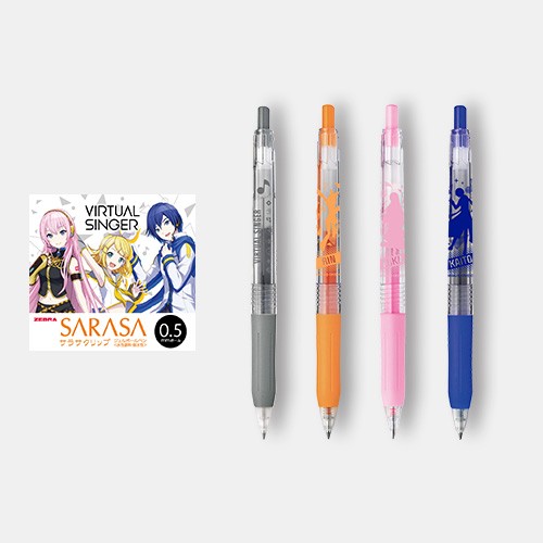 『プロジェクトセカイ カラフルステージ！ feat. 初音ミク』サラサクリップ カラーボールペン4本セット バーチャル・シンガー B ※2025年11月中旬出荷分 4本セット バーチャル・シンガー B