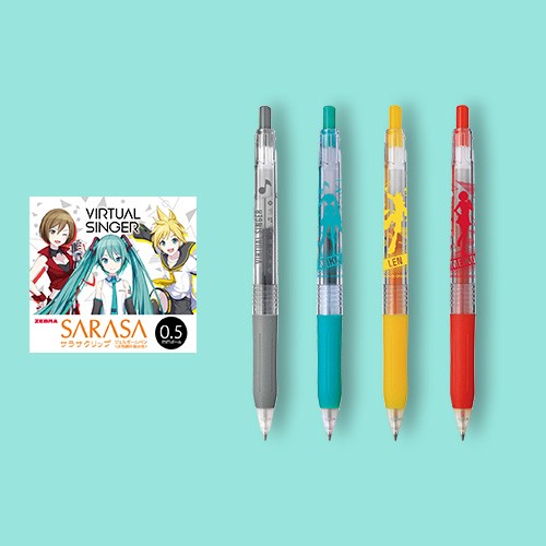 『プロジェクトセカイ カラフルステージ！ feat. 初音ミク』サラサクリップ カラーボールペン4本セット バーチャル・シンガー A ※2025年11月中旬出荷分 4本セット バーチャル・シンガー A