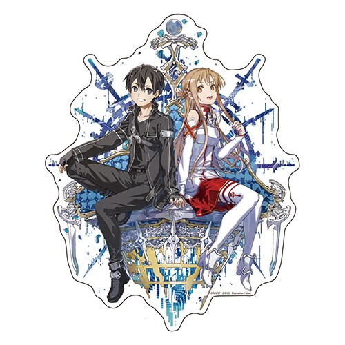 ソードアート・オンライン ゲーム10周年記念 デカステッカー キリト・アスナ デカステッカー キリト・アスナ
