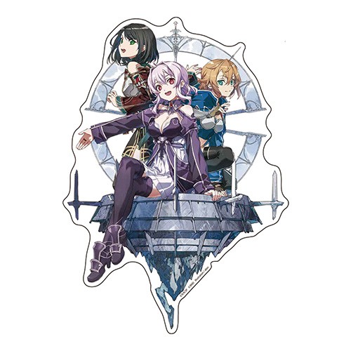ソードアート・オンライン ゲーム10周年記念 デカステッカー　コハル・ストレア・フィリア デカステッカー コハル・ストレア・フィリア