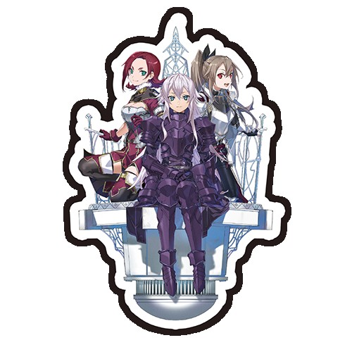 ソードアート・オンライン ゲーム10周年記念 デカステッカー　メディナ・ドロシー・イーディス デカステッカー メディナ・ドロシー・イーディス