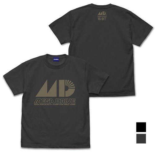 メガドライブ ロゴ Tシャツ ダークグレー Lサイズ ダークグレー Lサイズ