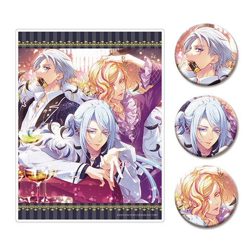 【オトメイト×ビーズログ】『ラディアンテイル ～ファンファーレ！～』アクリルパネル＆缶バッジ3種セットA ※2025年11月中旬出荷分 A