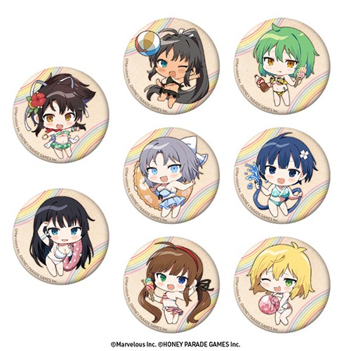 閃乱カグラ　57mm和紙風缶バッジ（illust.いぬやよ） ボックス版 ボックス版