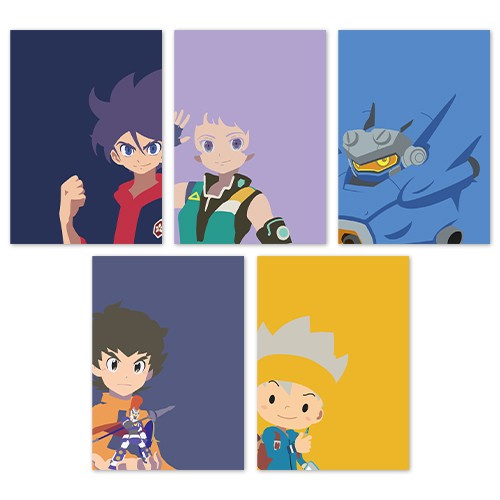 【LEVEL5】特製オリジナルA5ノート5冊セットD（一大寺 大和／浅海 未来／ムサシ／山野 バン／チャップ） ノート5冊セットD