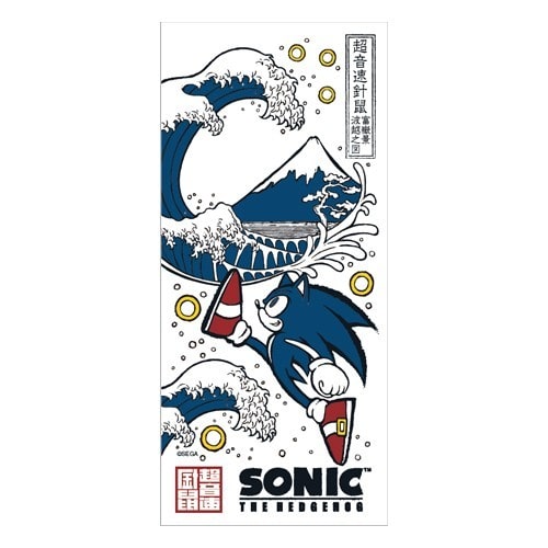 「和ソニック」富嶽景 波越之図  友禅染め手ぬぐい※2025年11月中旬出荷分