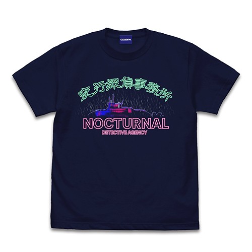 超探偵事件簿 レインコード 夜行探偵事務所 Tシャツ/NAVY-S NAVY-S