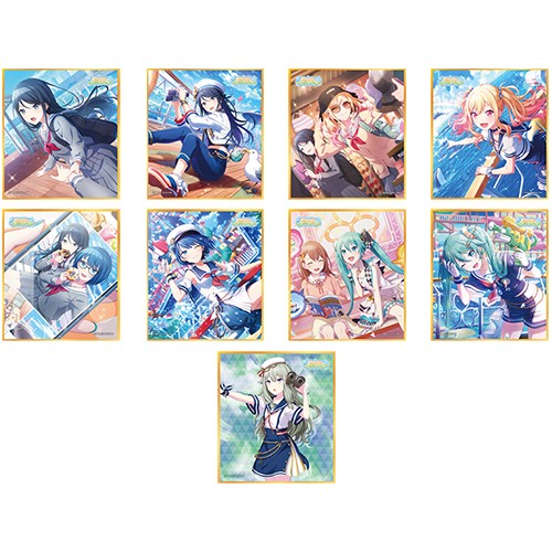 『プロジェクトセカイ カラフルステージ！ feat. 初音ミク』ミニ色紙コレクション 第34弾B【単品】船出の前のワンデイトリップ（全9種） 第34弾B 単品