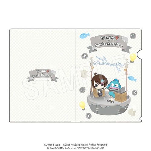 IdentityV×サンリオキャラクターズ　クリアファイル　「囚人」＆ハンギョドン 「囚人」＆ハンギョドン