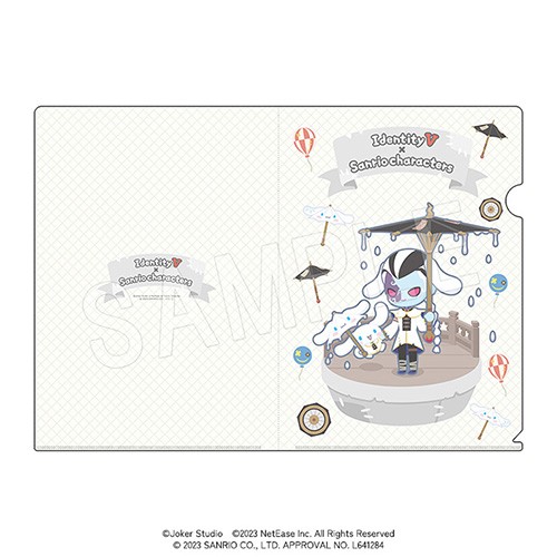 IdentityV×サンリオキャラクターズ　クリアファイル白黒無常（白:Xie Bi’an）＆シナモロール 白黒無常（白:Xie Bi’an）＆シナモロール