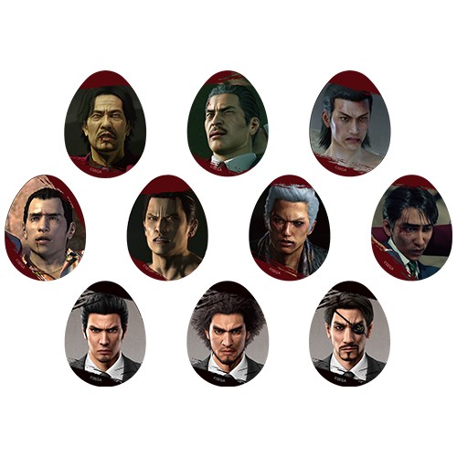 「龍が如く 散った男たち展」涙の缶バッジコレクション BOX（全10種）※2025年11月中旬出荷分 BOX