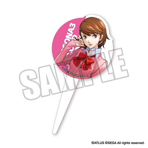 P3R×ウェンディーズ・ファーストキッチン　コラボ限定 アクリルバーガーピック/岳羽ゆかり 岳羽ゆかり