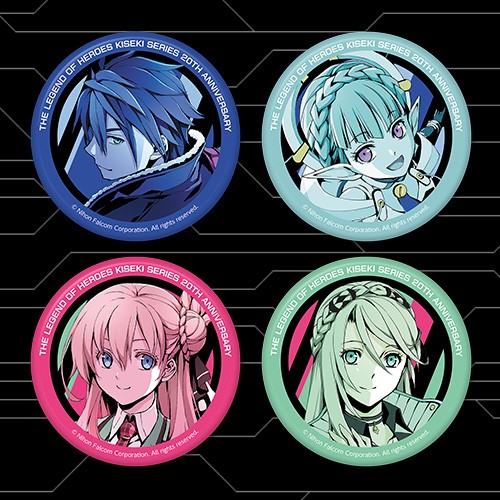 軌跡シリーズ20周年記念 メタリック缶バッジセット【4個set】《黎の軌跡》ヴァン、メア、アニエス、エレイン メタリック缶バッジ 4個set《黎の軌跡》