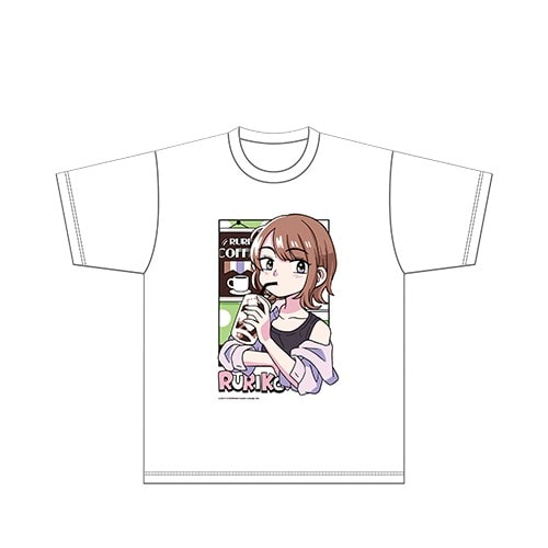 青木瑠璃子のアイコン“社員総会2024” 80年代アニメ風Tシャツ（サイズL） サイズ:L