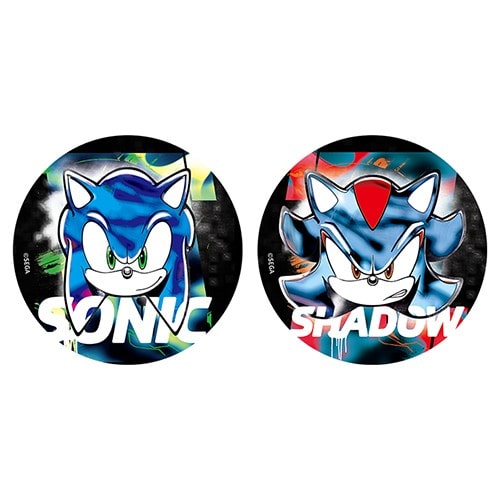 「ソニック・ザ・ヘッジホッグ」SPRAYS AND FADES缶バッジ2個セット ソニック＆シャドウ※2025年11月中旬出荷分