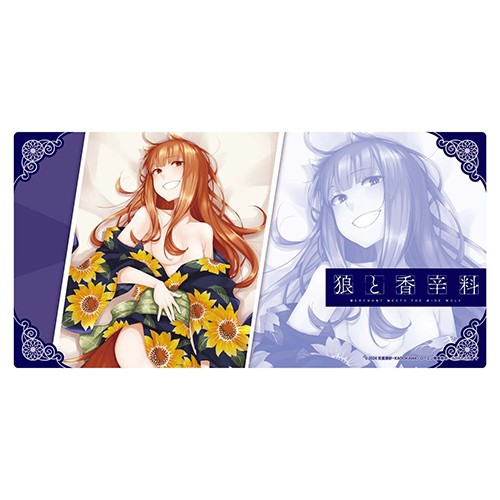 狼と香辛料 MERCHANT MEETS THE WISE WOLF ラバープレイマット浴衣美人ホロ ラバープレイマット 浴衣美人ホロ