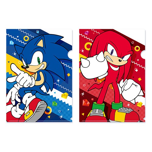 「ソニック・ザ・ヘッジホッグ」ベーシックシリーズ クリアファイル2枚セット 01ソニック＆ナックルズ ※2025年11月中旬出荷分 ソニック＆ナックルズ