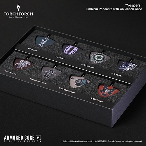 ARMORED CORE VI FIRES OF RUBICON × TORCH TORCH/ヴェスパー部隊エンブレムペンダント: コレクションケース付属8種セット【数量限定】 コレクションケース付属8種セット