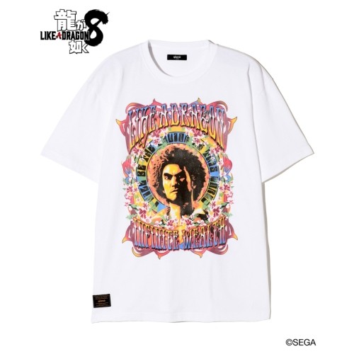 【龍が如く8 × glamb】Ichiban Kasuga T-shirts WhiteM ※2025年11月中旬出荷分 White M