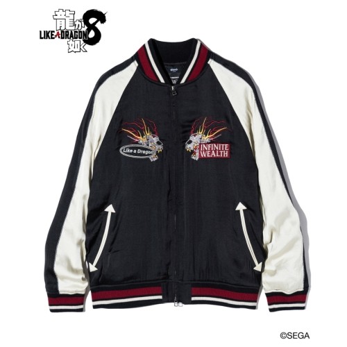 【龍が如く8 × glamb】Kazuma Kiryu Ska Jumper BlackM ※2025年11月中旬出荷分 Black M