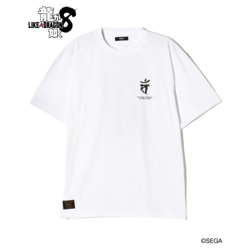 【龍が如く8 × glamb】Kazuma Kiryu T-shirts WhiteXL ※2025年11月中旬出荷分 White XL