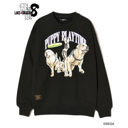【龍が如く8 × glamb】Chitose Fujinomiya Sweat BlackXL ※2025年11月中旬出荷分 Black XL