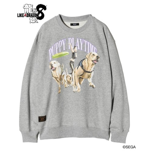 【龍が如く8 × glamb】Chitose Fujinomiya Sweat GrayM ※2025年11月中旬出荷分 Gray M