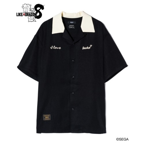 【龍が如く8 × glamb】Saeko Mukoda Shirts BlackM ※2025年11月中旬出荷分 Black M