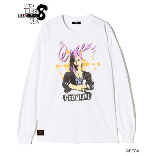 【龍が如く8 × glamb】Seonhee Long Sleeves T-shirt WhiteM ※2025年11月中旬出荷分 White M