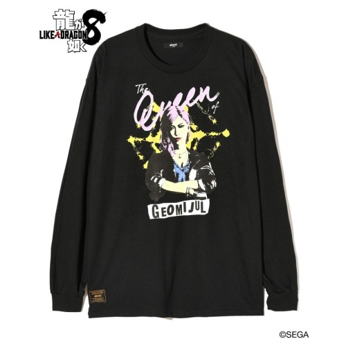 【龍が如く8 × glamb】Seonhee Long Sleeves T-shirt BlackXL ※2025年11月中旬出荷分 Black XL