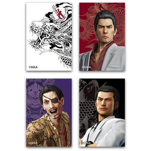 『龍が如く』スクエア缶バッジ4種セット『極』※2025年11月中旬出荷分