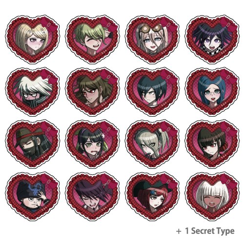 ダンガンロンパシリーズ　ハート型アクリルバッジBOX　Vol.3（17種入り）※2025年11月中旬出荷分 Vol.3