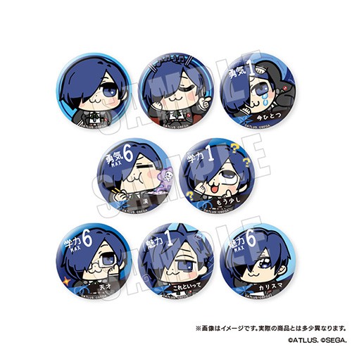 ペルソナ3 リロード 主人公×ぶくぶ カンバッジ【BOX】※2025年11月中旬出荷分 主人公×ぶくぶ カンバッジ【BOX】