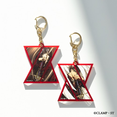X Double Sided Acrylic Keychain A A