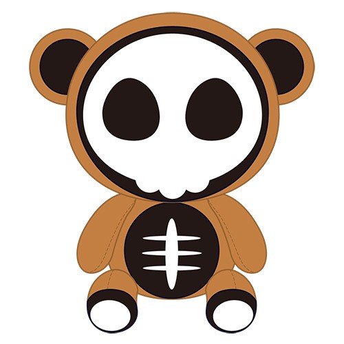 ときめきメモリアル Girl's Side　ぬいぐるみキーホルダー　どくろクマ※2025年11月中旬出荷分