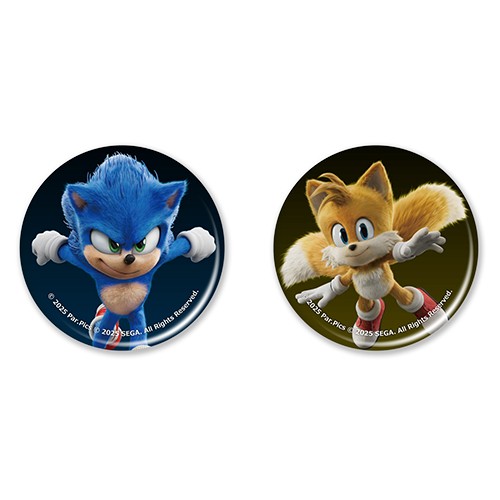 『ソニック × シャドウ TOKYO MISSION』缶バッジ２個セット ソニック＆テイルス※2025年11月中旬出荷分 缶バッジ２個セット ソニック＆テイルス