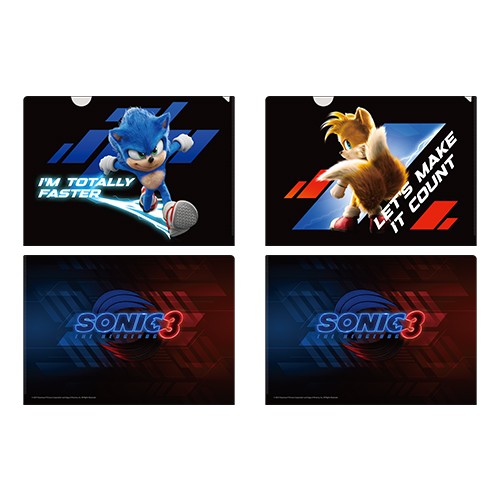 『ソニック × シャドウ TOKYO MISSION』クリアファイル２枚セット ソニック＆テイルス※2025年11月中旬出荷分 クリアファイル２枚セット ソニック＆テイルス