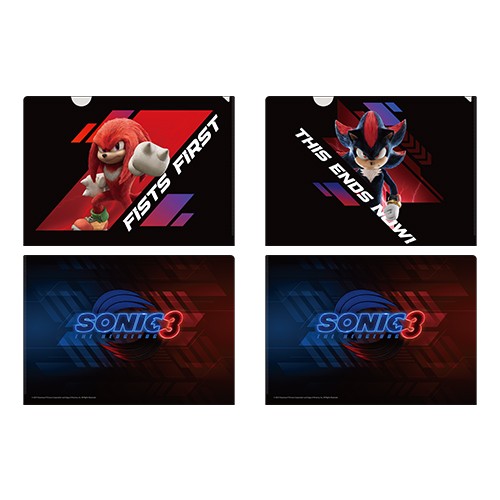 『ソニック × シャドウ TOKYO MISSION』クリアファイル２枚セット ナックルズ＆シャドウ※2025年11月中旬出荷分 クリアファイル２枚セット ナックルズ＆シャドウ
