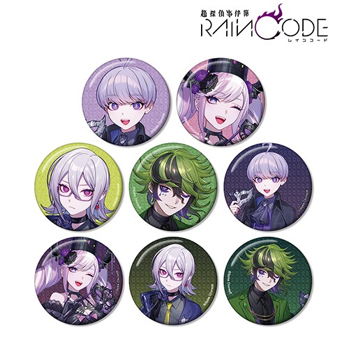 本田ロアロさんイラスト 仮面舞踏会ver. トレーディンググリッター缶バッジ 単品【超探偵事件簿 レインコード】 ※2025年11月中旬出荷分 単品