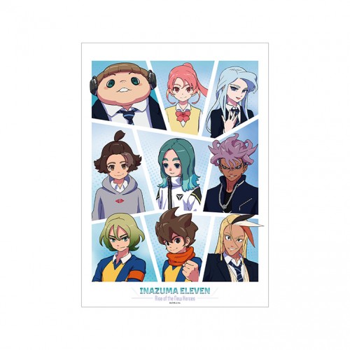 劇場版 イナズマイレブン 新たなる英雄たちの序章 集合 A3マット加工ポスター 集合