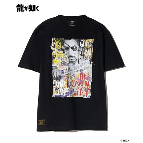 【龍が如く× glamb】Goro Majima T-Shirt BlackXL ※2025年11月中旬出荷分 Black XL※6月上旬出荷分