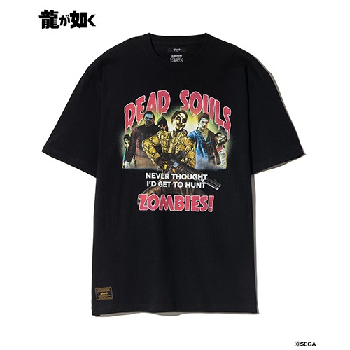 【龍が如く× glamb】Dead Souls T-shirt BlackXL ※2025年11月中旬出荷分 Black XL※6月上旬出荷分