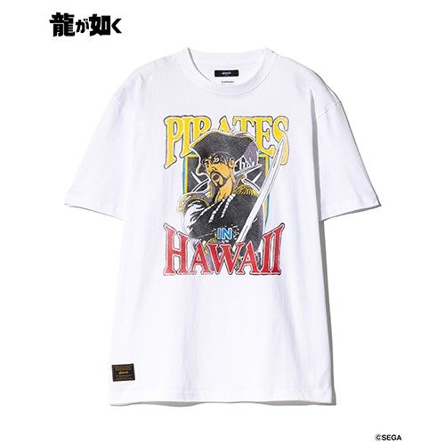 【龍が如く× glamb】Pirates in Hawaii T-shirt WhiteM White M