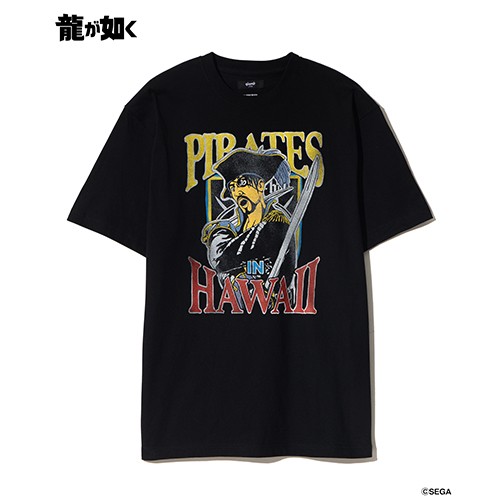 【龍が如く× glamb】Pirates in Hawaii T-shirt BlackXL Black XL