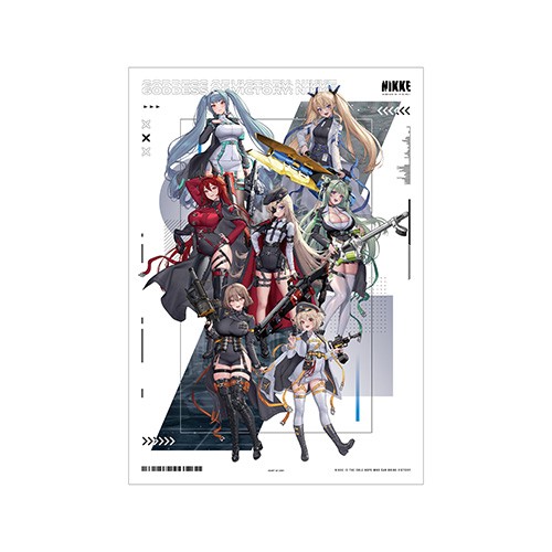 勝利の女神：NIKKE　LOVECACAOさんイラスト 集合 タクティカルファッションver.A3マット加工ポスター 集合