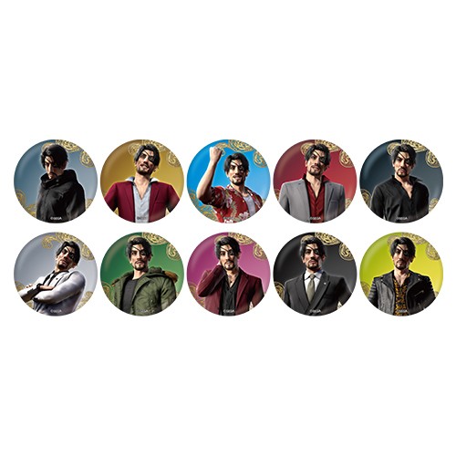 『龍が如く8外伝 Pirates in Hawaii』真島コーディネート 缶バッジコレクション B（10種）【BOX】 ※2025年11月中旬出荷分 缶バッジコレクション B（10種）【BOX】