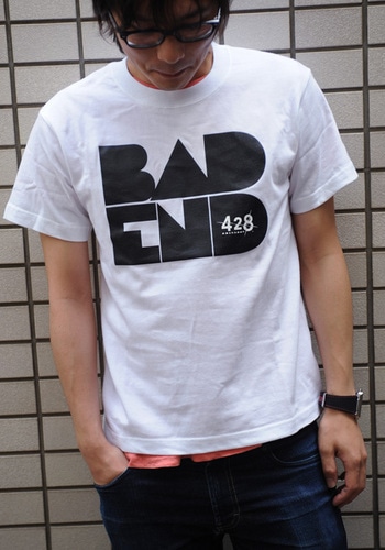BADEND Tシャツホワイト×ブラック Lサイズ ホワイト×ブラック Lサイズ