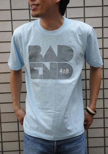 BADEND Tシャツスカイブルー×クールグレイ Lサイズ スカイブルー×クールグレイ Lサイズ