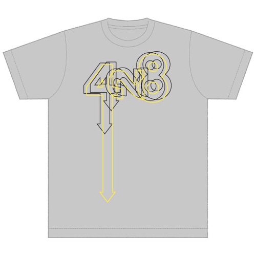 428WIRE Tシャツミックスグレー×イエロー Sサイズ ミックスグレー×イエロー Sサイズ